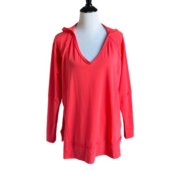 FP Movement by Free People Tops - Free People Movement Oversized Hooded Shirt Atomic Orange Size Medium NWT